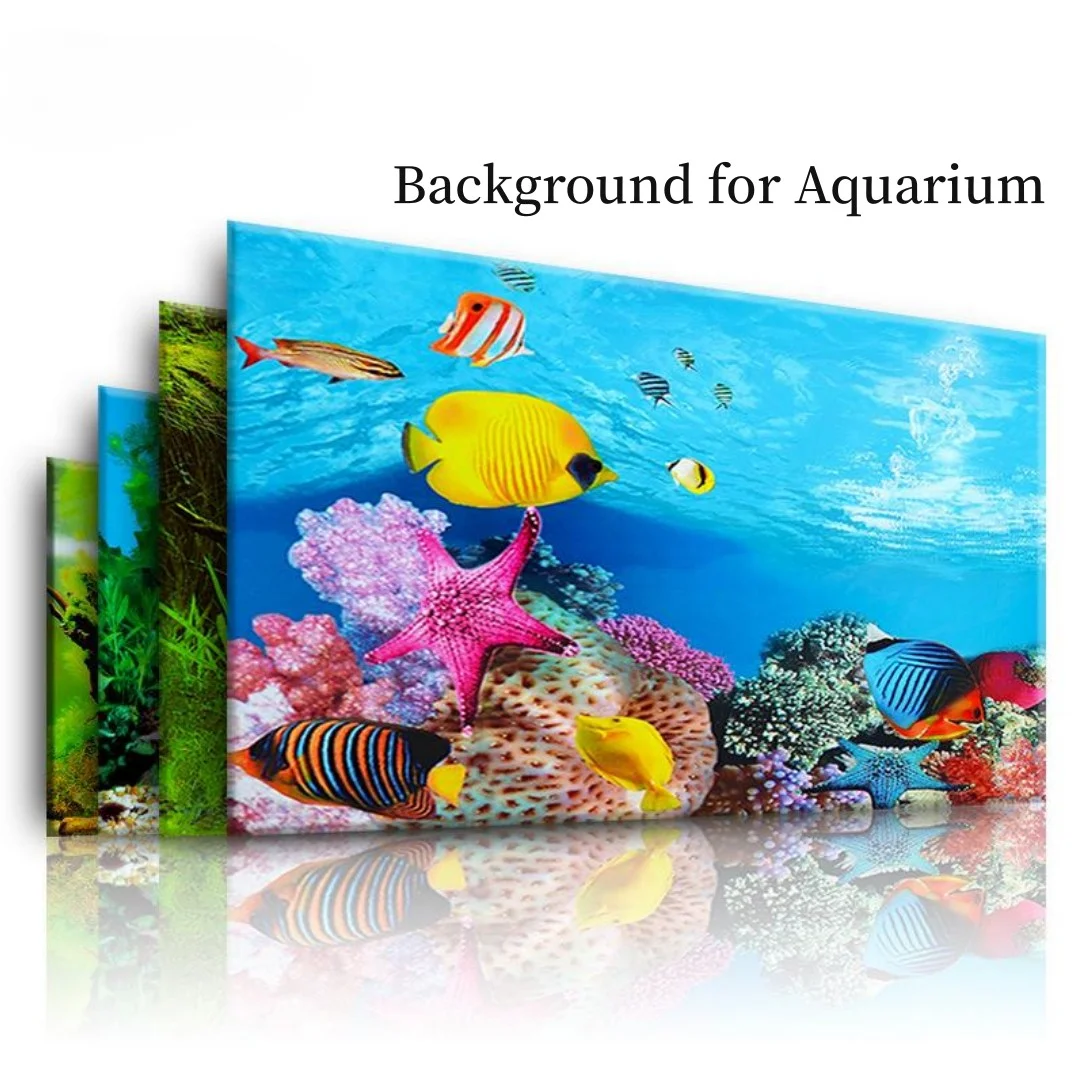 Aquarium Planted Background - 배경 수족관 3D 스티커 포스터 장식,