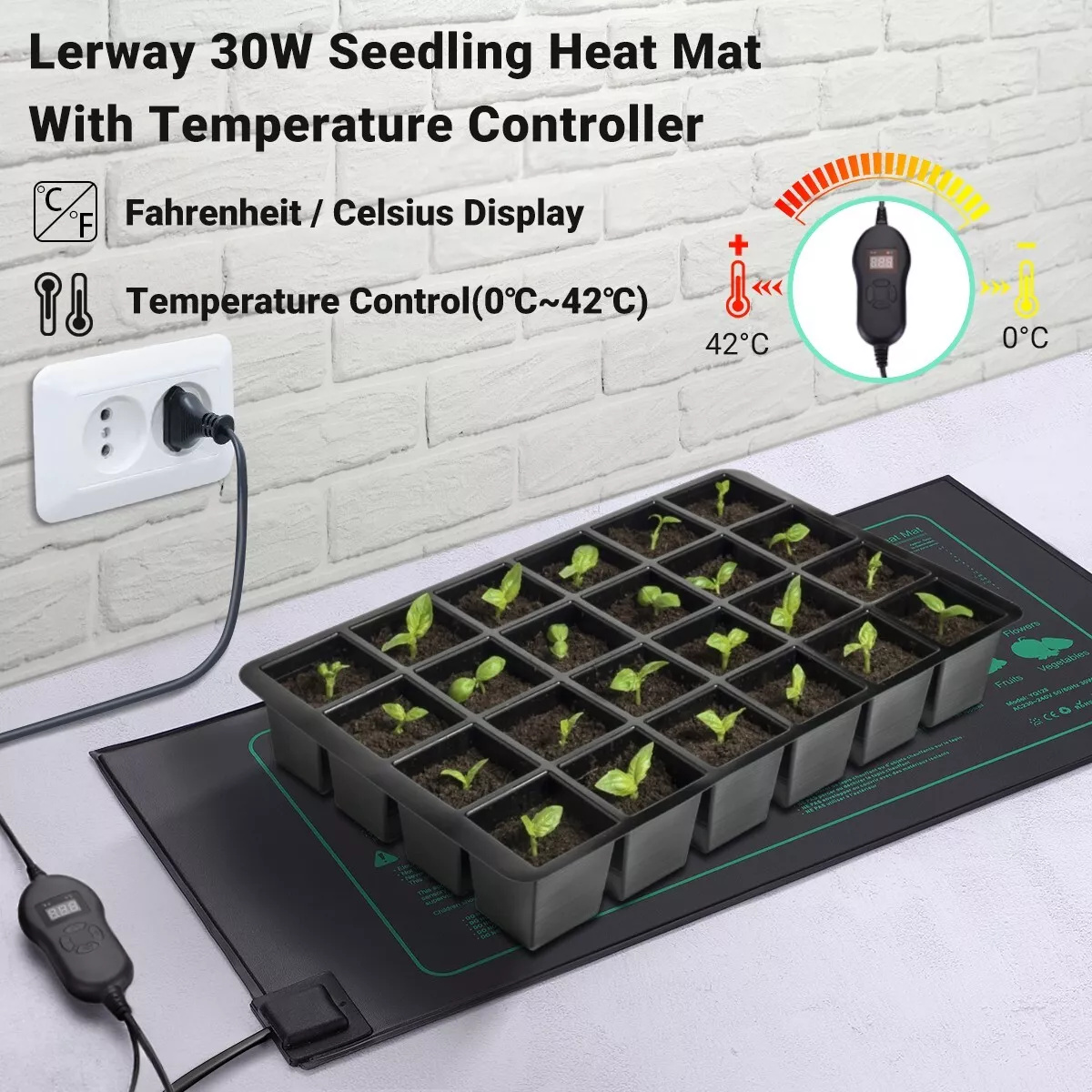 Planted Aquarium Heater - Lerway 식물 성장 난방 매트 수족관,