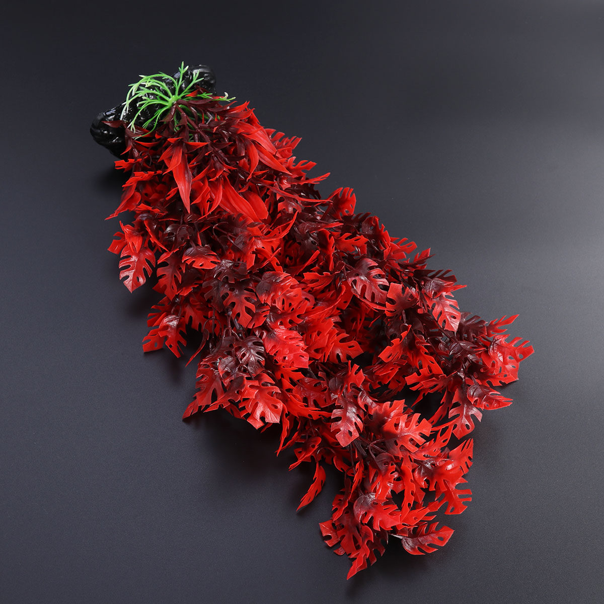 Aquarium Plant Red - 40cm 크기의 인조 붉은 잎 물