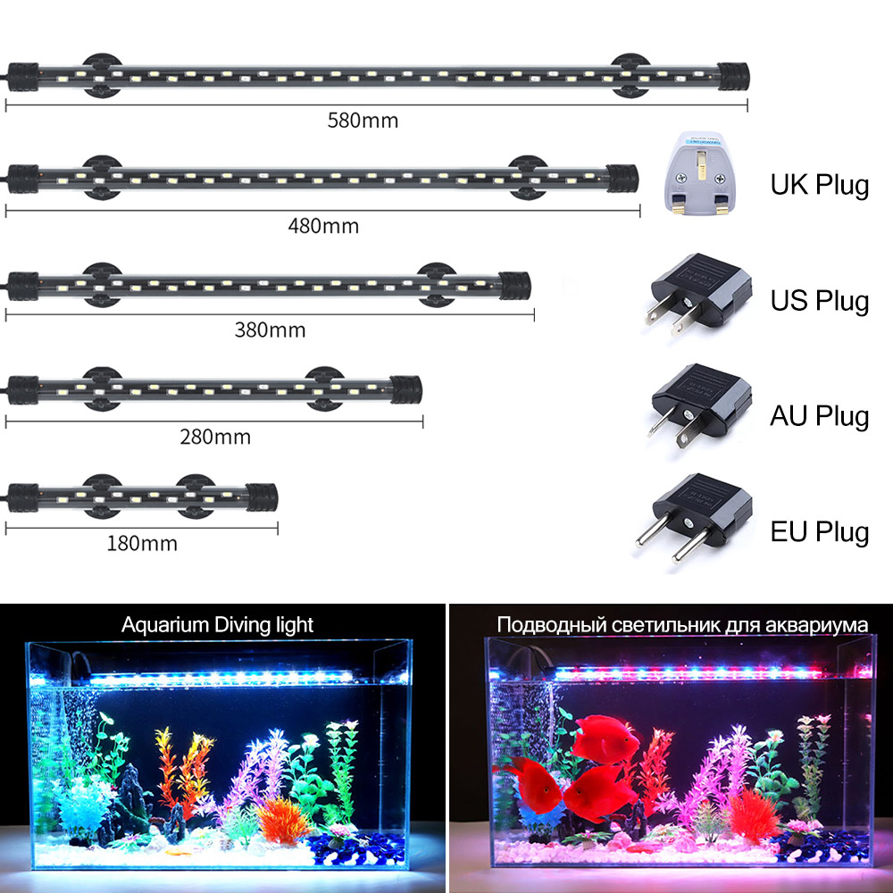 Planted Aquarium Pendant Light - 90-260V 수족관 빛 LED 방수 물고기