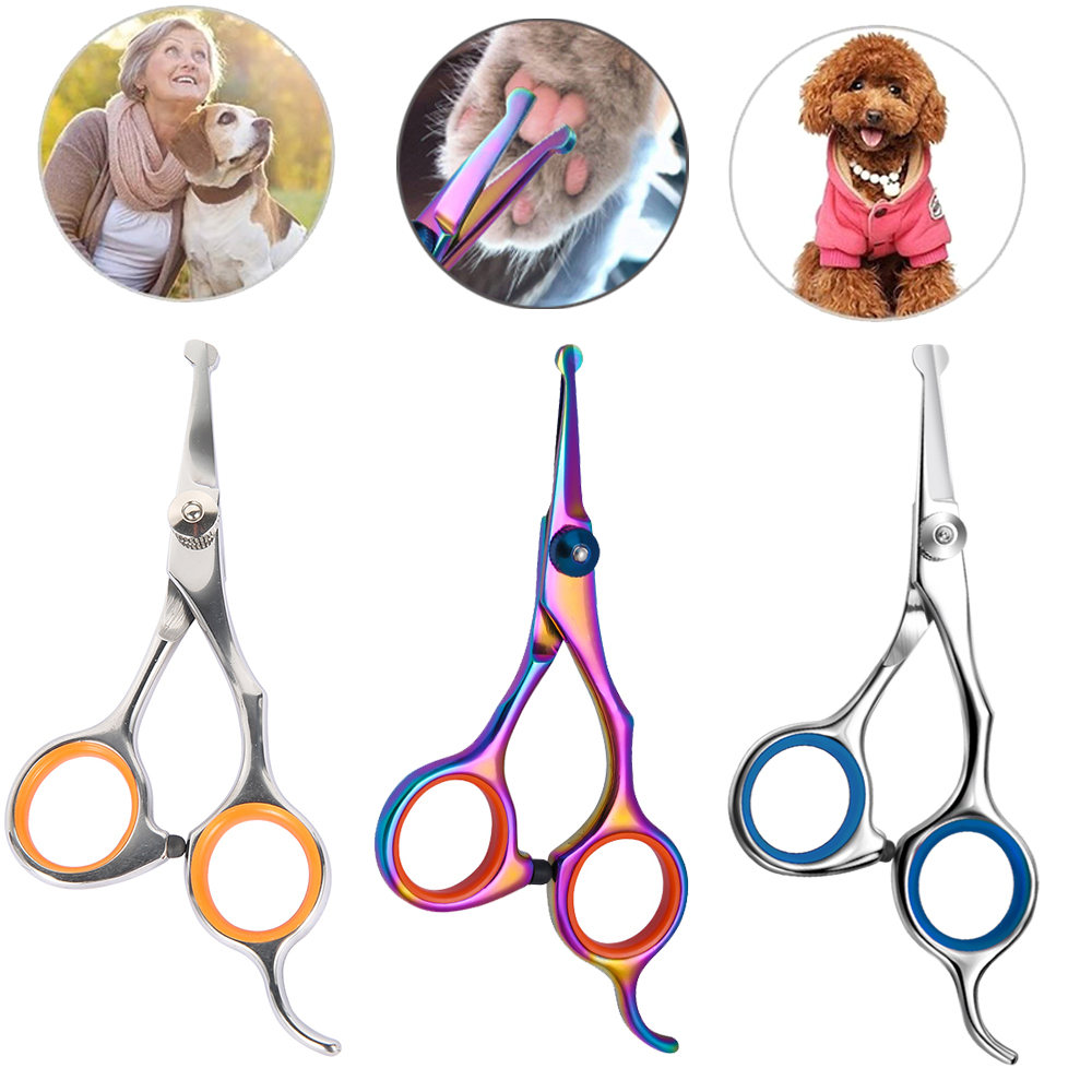 안전한 둥근 머리 스테인리스 애완동물 가위, 개와 고양 - Trimming Scissor Set 리뷰 및 가격