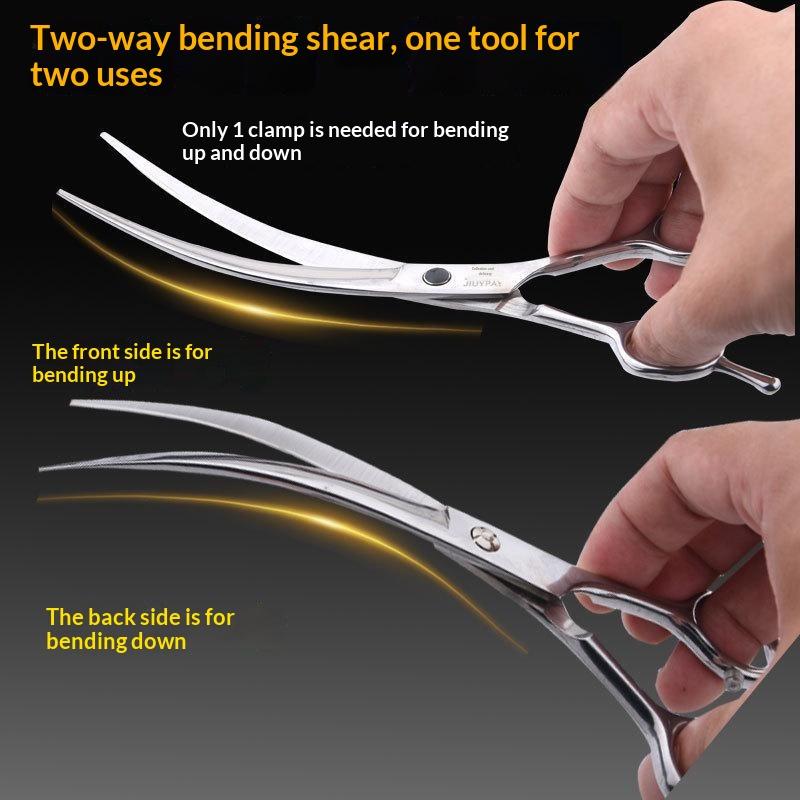 1Pcs 전문 트리밍 가위 구부러진 가위 애완 동물 미 - Trimming Scissor Set 리뷰 및 가격