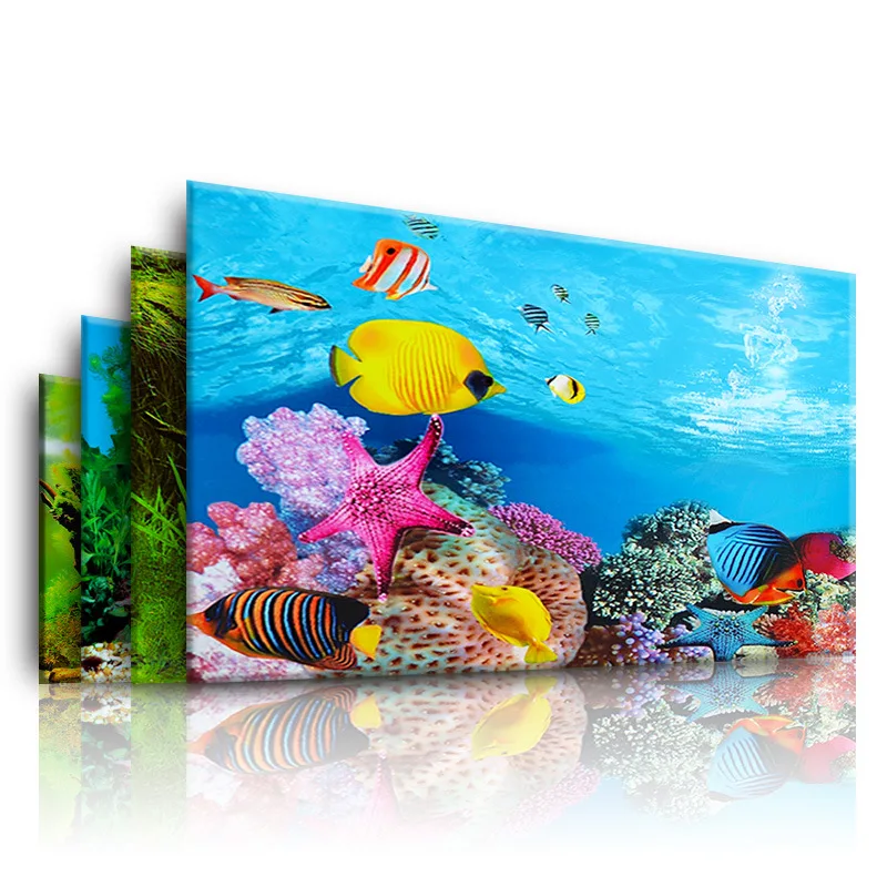 수족관을위한 배경 3d 스티커 포스터 물고기 탱크 수족 - Aquarium Planted Background 리뷰 및 가격
