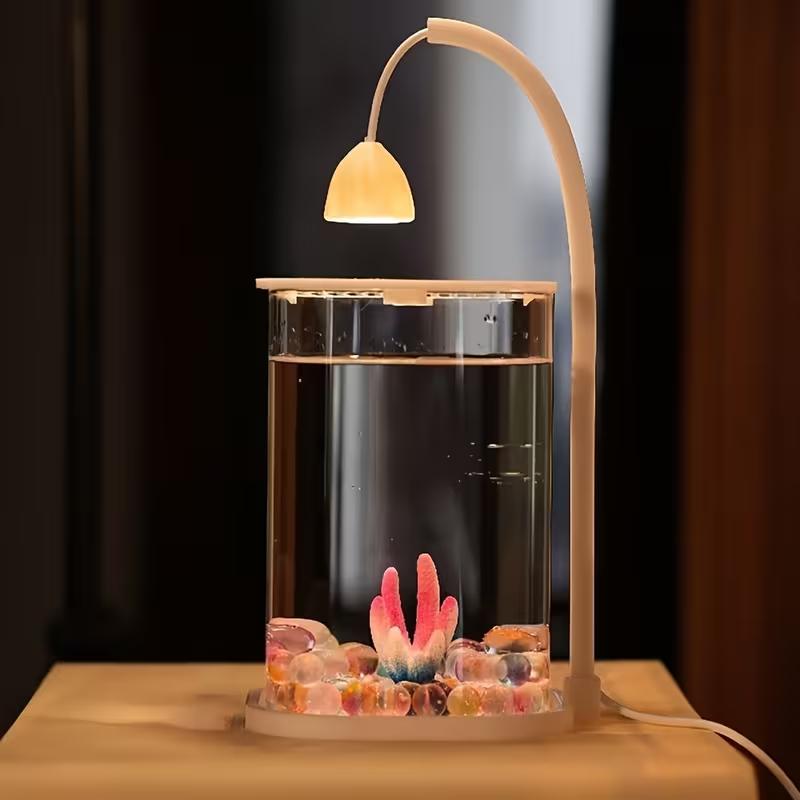 360 °   파노라마 투명 데스크탑 어항 미니 수족관 - Planted Aquarium For Goldfish 리뷰 및 가격