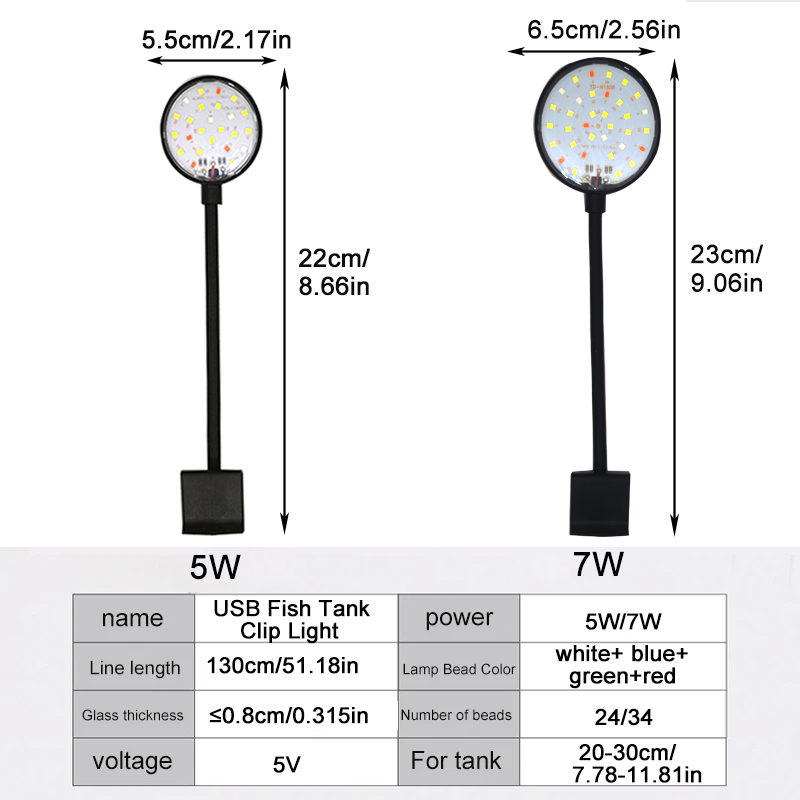 USB 수족관 LED 램프 어항 조명 장식 수생 식물  - Planted Aquarium Pendant Light 리뷰 및 가격