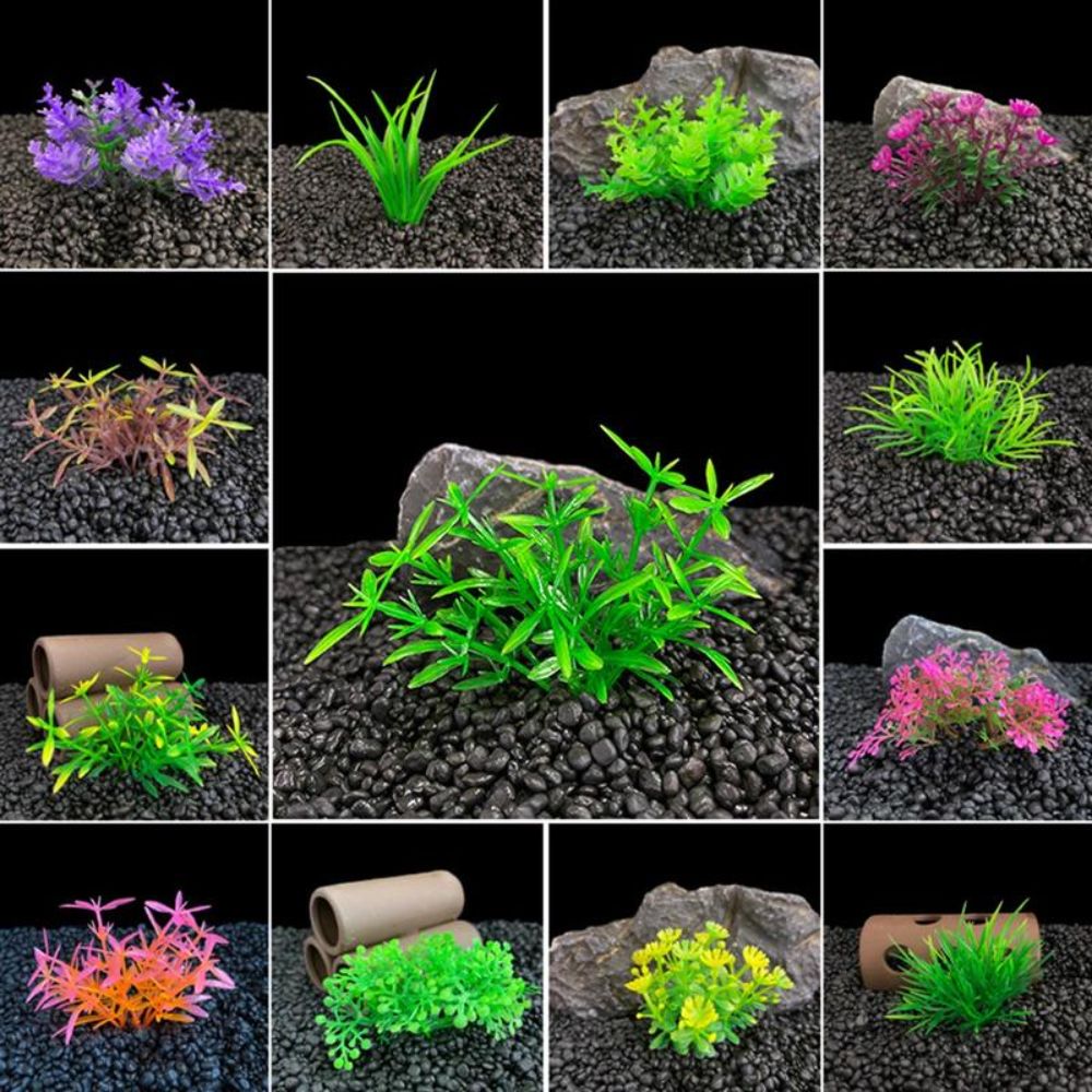 플라스틱 인조 수족관 식물 높이 범위 4-8cm 낮은  - Aquarium Planted Background 리뷰 및 가격