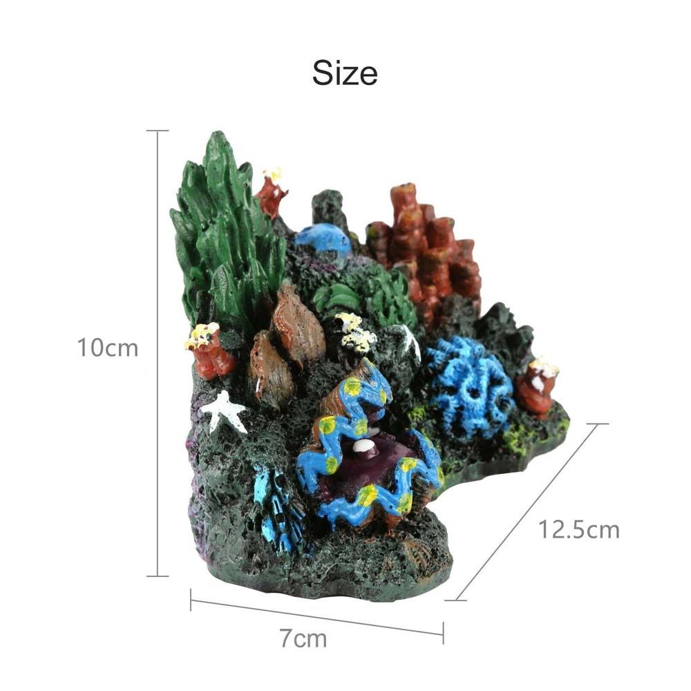 어항 장식 시뮬레이션 산호초 섬 송진 식물 산 수족관  - Aquarium Planted Background 리뷰 및 가격
