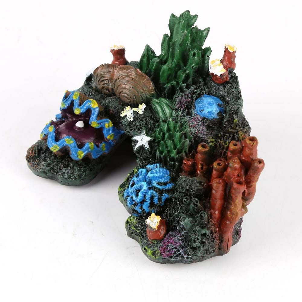 어항 장식 시뮬레이션 산호초 섬 송진 식물 산 수족관  - Aquarium Planted Background 리뷰 및 가격
