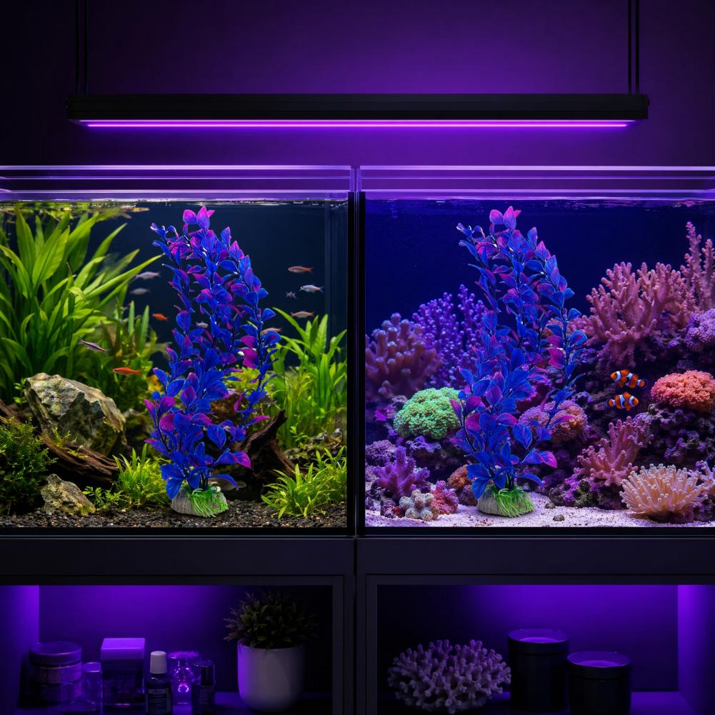 인공 수초 무게추가 있는 자갈 바닥 어항 장식 인공 어 - Planted Aquarium For Goldfish 리뷰 및 가격
