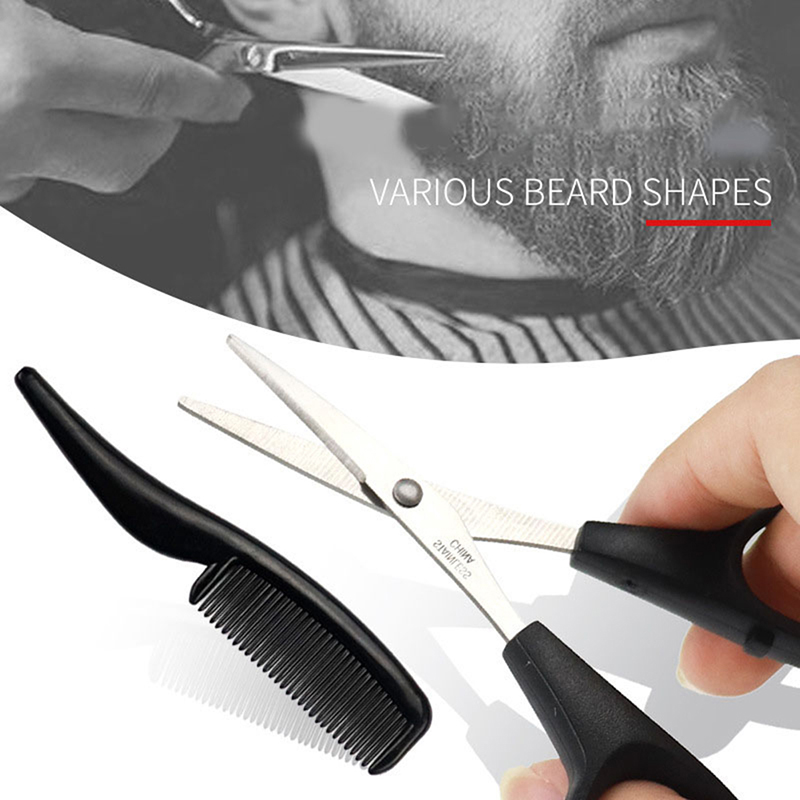 새로운 남성용 수염 콧수염 빗 코 귀 가위 트리밍 키트 - Trimming Scissor Set 리뷰 및 가격
