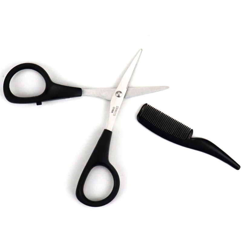 새로운 남성용 수염 콧수염 빗 코 귀 가위 트리밍 키트 - Trimming Scissor Set 리뷰 및 가격