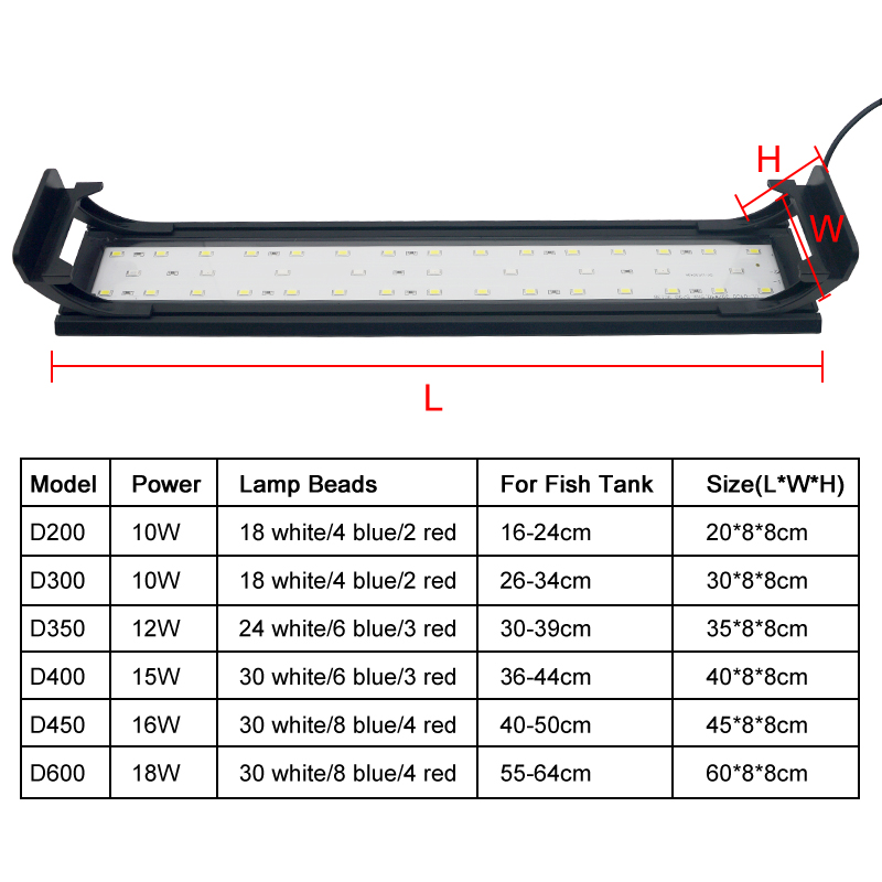 16-64CM 물고기 탱크에 대 한 수족관 LED 빛  - Planted Aquarium Pendant Light 리뷰 및 가격
