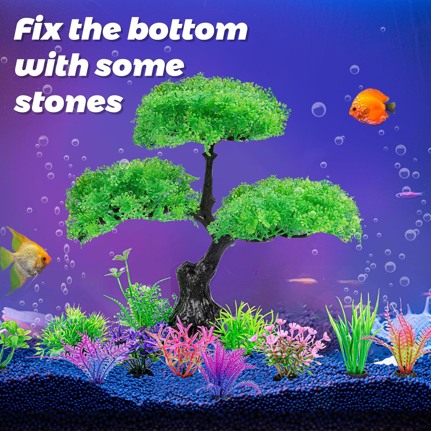 11/10개 수족관 인조 플라스틱 식물 장식 세트 금붕 - Planted Aquarium For Goldfish 리뷰 및 가격