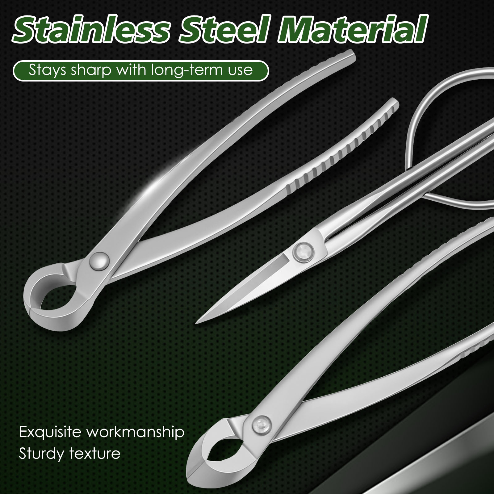 손잡이가 있는 3종 분재 도구 세트, 오목형 커터, 잎 - Trimming Scissor Set 리뷰 및 가격