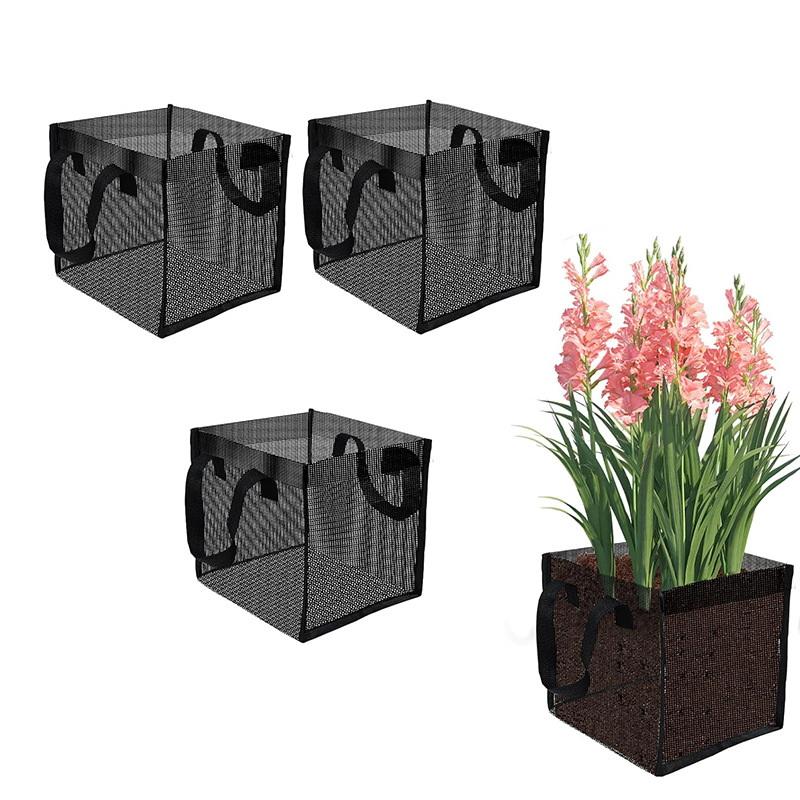 4 Pcs 블랙 메쉬 연못 심기 바구니 사각형 라운드  - Aquarium Planted 리뷰 및 가격