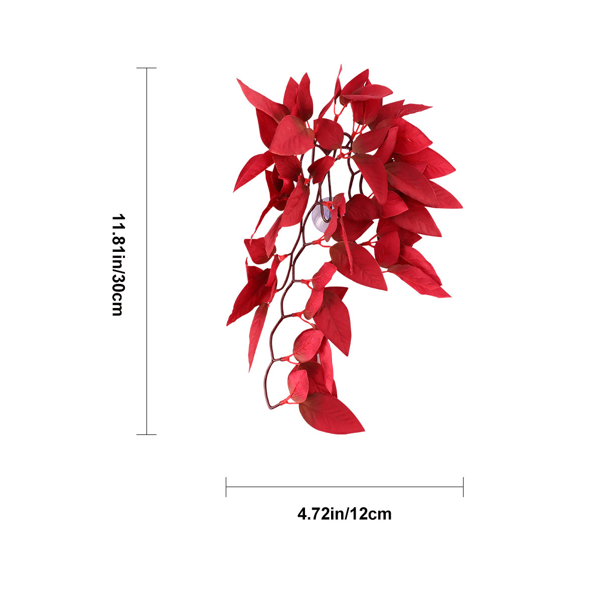실물과 흡사한 붉은색 인조 수초, 수족관 장식용 라탄  - Aquarium Plant Red 리뷰 및 가격