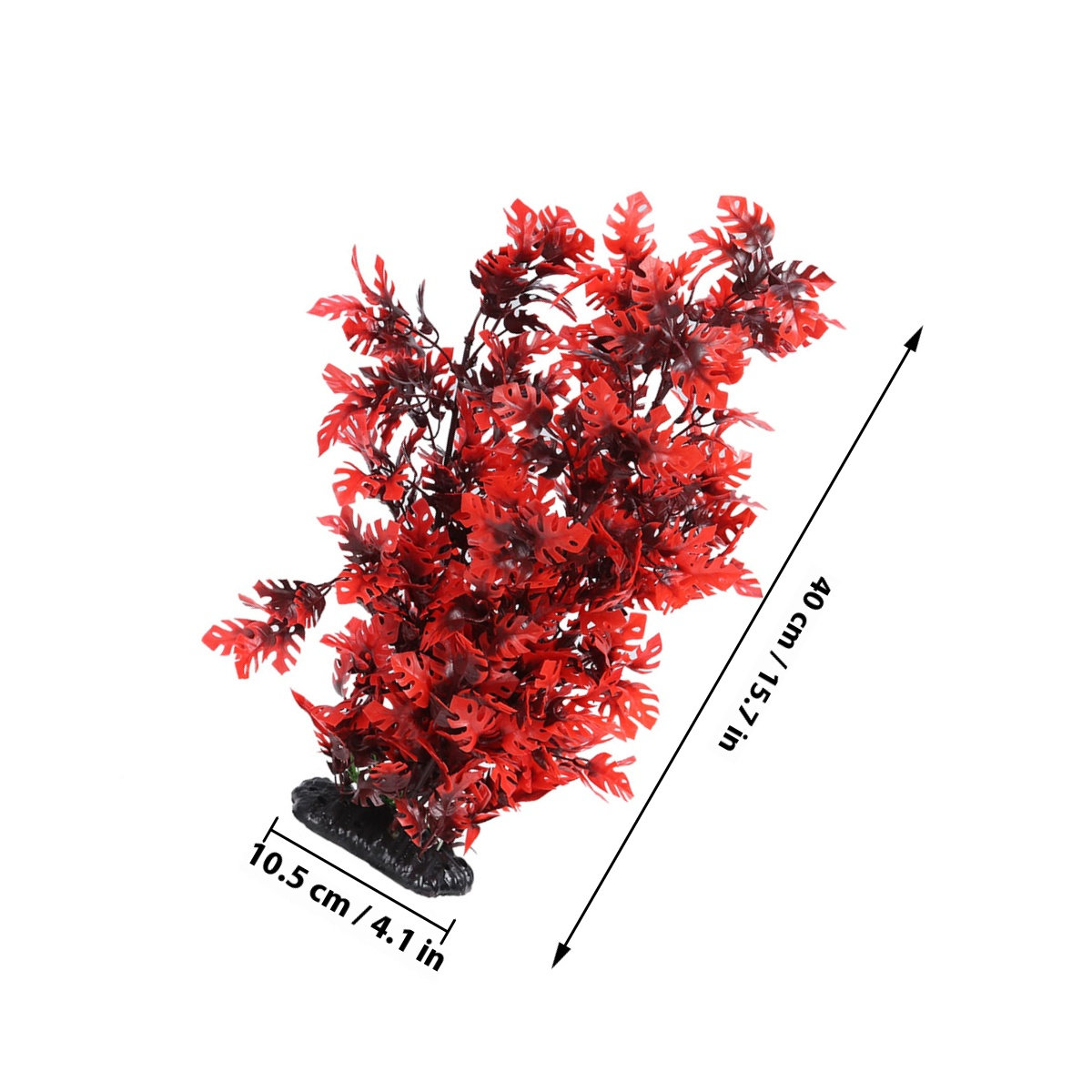 40cm 인조 수족관 식물, 붉은 잎, 실제와 흡사한  - Aquarium Plant Red 리뷰 및 가격