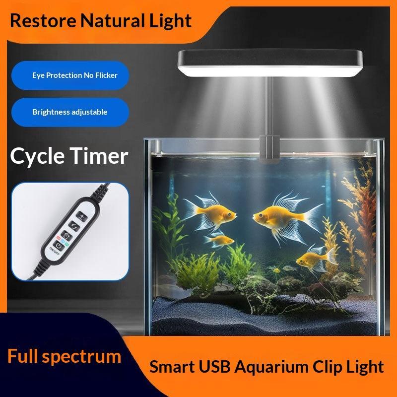 풀 스펙트럼 LED 수족관 조명 360도 조절 가능 타 - Aquarium Planted 리뷰 및 가격