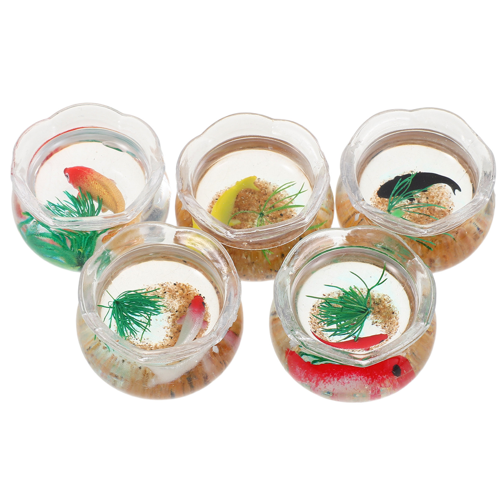5개입 미니 물고기 어항, 사실적인 코이 물고기 모형, - Aquarium Planted 리뷰 및 가격