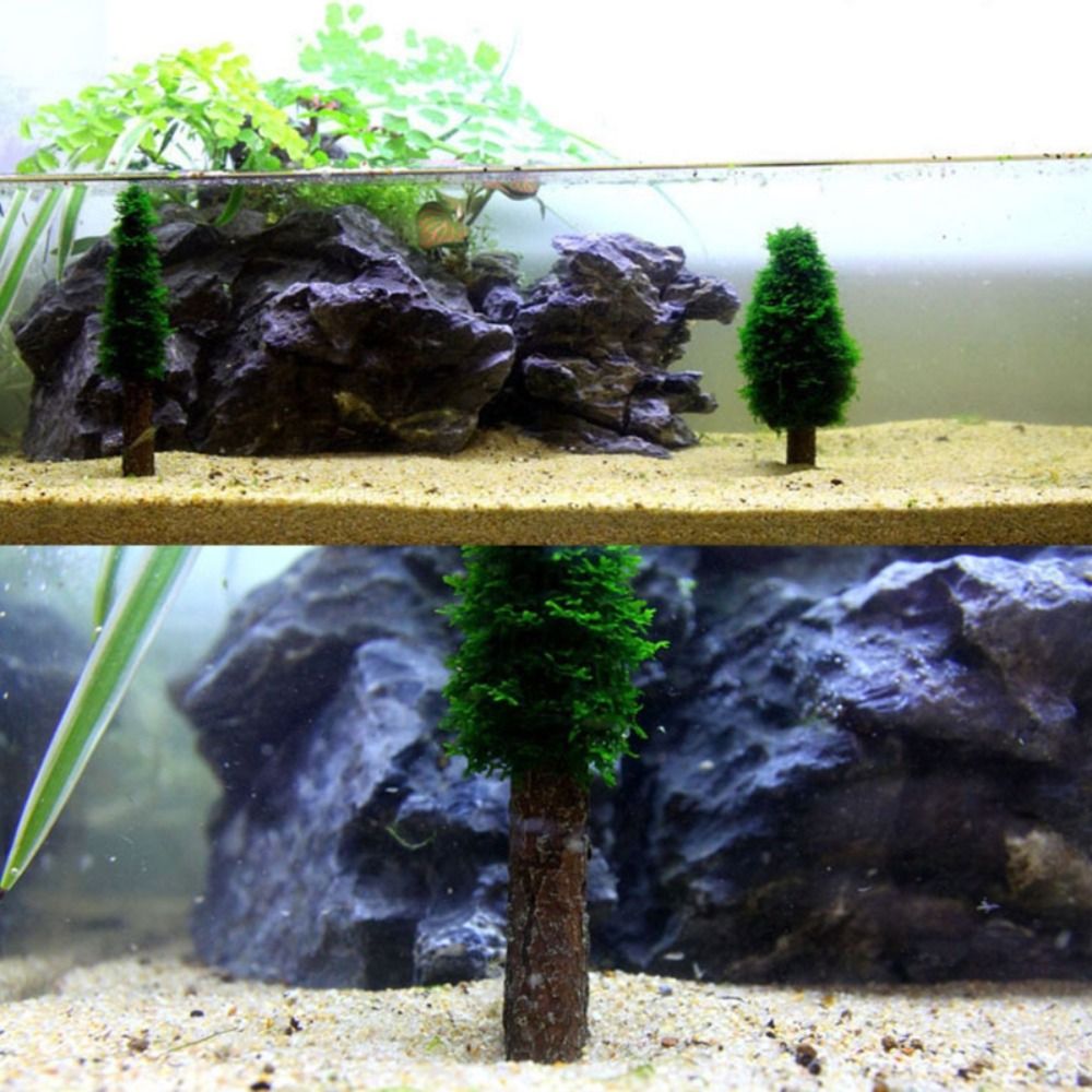 시뮬레이션 크리스마스 트리 수족관 이끼 식물 홀더 크리 - Aquarium Planted Background 리뷰 및 가격